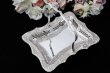 画像1: アンティークシルバー ヴィクトリアン シルバープレート 美彫 お花とスクロール、透かし細工のケーキバスケット