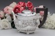 画像3: アンティークシルバー 純銀製(925 )1904年 ロココ調スクロールとお花の打ち出し バチェラーサイズ ティーセット