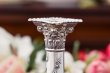 画像5: アンティークシルバー、純銀製(925) 1894年　美装飾　コリント式　リボンのガーランド　キャンドルスタンド　銀燭台　ペアセット