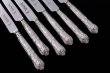 画像4: ヴィンテージシルバー、純銀(925) 1976年　ステンレスブレード  純銀 クイーンズパターンハンドル  ティーナイフ6本セット