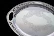画像6: アンティークシルバー、純銀製（925）1898年　スクロールの透かし細工とエングレービング　トレイ