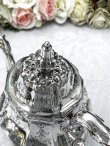 画像7: アンティークシルバー、アンティーク銀器、純銀製（925）1849年 特級   お花の彫刻がエレガントなティー＆コーヒー4点セット