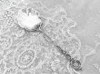 画像5: アンティークシルバー、アンティーク銀器、純銀(800) c.1900  優美なロココ調 スクロールと薔薇　クリームスプーン