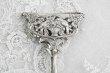 画像3: アンティークシルバー、アンティーク銀器、純銀(800) ドイツ製透かし細工　鳥とフラワーバスケットのケーキトング