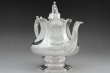 画像3: アンティークシルバー、アンティーク銀器、純銀製(925) 1845年 バーナード 特級 スクロールとお花のエングレービング　ティー&コーヒー４点セット