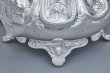 画像3: アンティークシルバー、アンティーク銀器、ヴィクトリア時代後期 スクロールの透かしの摘み お花、葉模様の彫刻 シルバープレート ティーポット