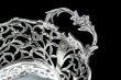 画像5: アンティークシルバー、アンティーク銀器、 純銀製(925)  1895年 お花と葉模様の透かし細工が見事なバスケット