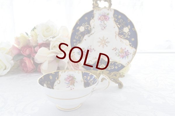 ロイヤルウースター　金彩フラワーブーケプレート ロイヤルウースター 金彩フラワーブーケプレート