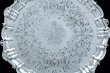 画像6: アンティークシルバー、アンティーク銀器 純銀製(925) 1854年 貝とスクロールのボーダー、手彫り彫刻 貴族の紋章入りサルヴァ 31cm
