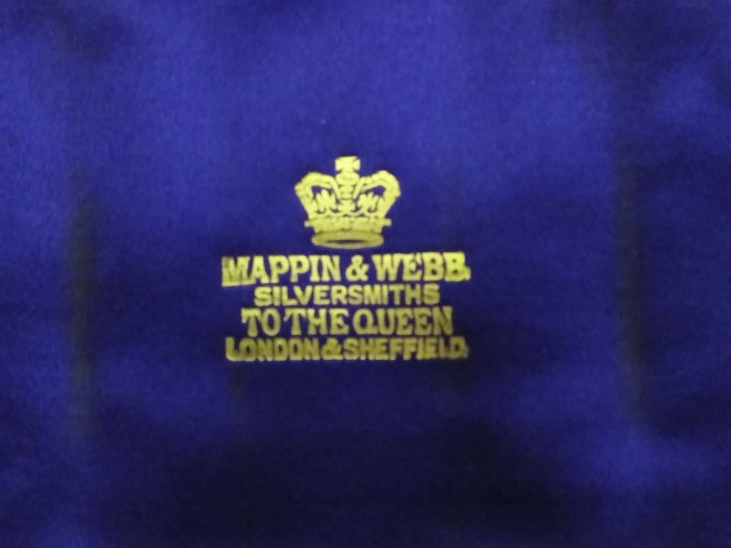 画像: 美麗 純銀 マッピン＆ウェッブ Mappin & Webb シェル型スプーン＆トングセット