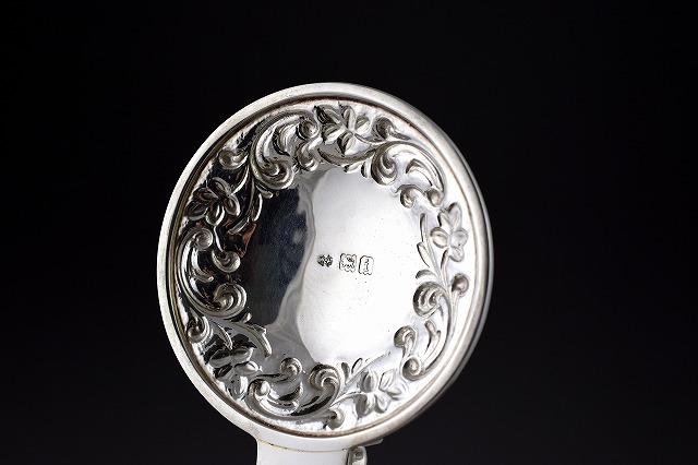 画像: 純銀製（925）1908年　ハンドカットクリスタルグラス  美彫刻　クラレットジャグ