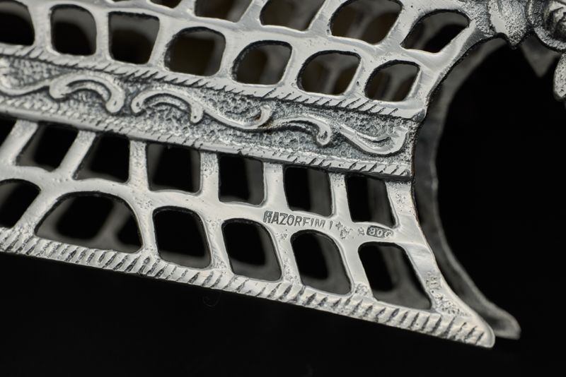 画像4: アンティークシルバー、アンティーク銀器、純銀製（800） ヴィンテージ 薔薇の透かし細工　ナプキンホルダー